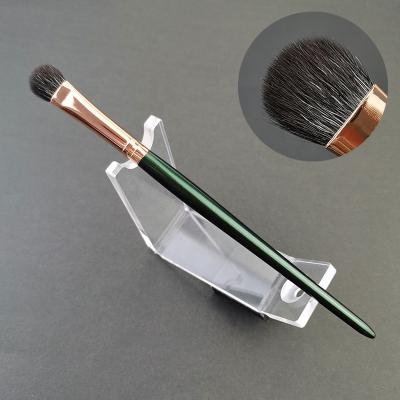 China Dark Green Medium Shader Makeup Brush Eyeshadow Brush Flat Brush Eye Pro Custom Label for sale