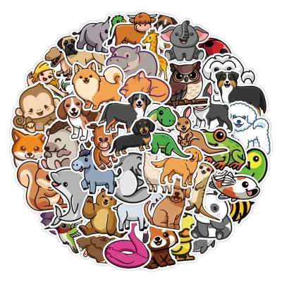 China Wholesale Cartoon Sticker Cheap Die Cutting Animal Stickers Sets Packs Waterproof Custom Kawaii Stickers for sale