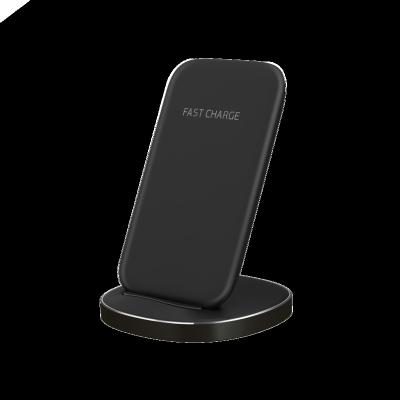 China 2022 New High Quality Classic Qi Stand 15W Wireless Charging Phone Holder Fast Wireless Charger For Smartphone for sale