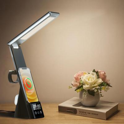 China Smart Watch Amazon Top Selling Foldable Desk Lamp With Wireless Charger And USB for sale