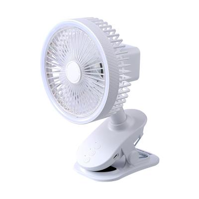 China With this 2022 newest LED table light summer electric fan rechargeable portable LED portable electric fan LED clip rechargeable for sale