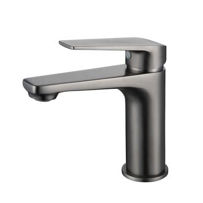 China Factory direct sales color water free metered basin faucets new gun modern gray basin faucet for sale