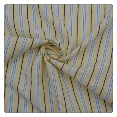 China Hot Sale Cheap Price Woven Fabric 100% Cotton Yarns Tear-Resistant Dyed Stripes Wildly Pattern Used For Shirt Dress for sale