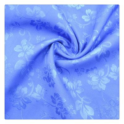 China Jacquard Tear-resistant Stain Pattern Fabric 100 Polyester Stretch Floral Brocade Brocade Fabric For Jacket Suit Dress Coat for sale