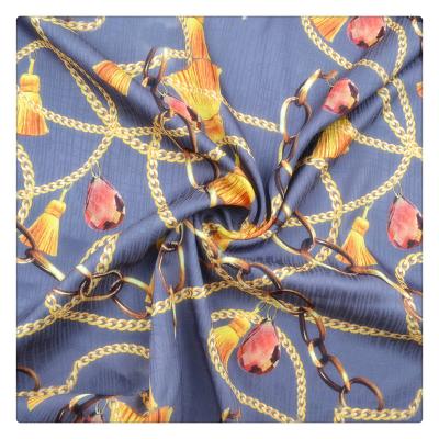 China Fabric 100 Polyester Stretch Jacquard Tear-Resistant Digital Printing Brocade Brocade Fabric For Jacket Suit Dress Coat for sale