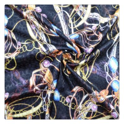 China Fabric 100 Polyester Stretch Jacquard Tear-Resistant Digital Printing Brocade Brocade Fabric For Jacket Suit Dress Coat for sale