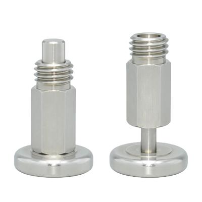 China GALVANIZED factory supply M6 M8 M10 M12 stainless steel or carbon steel spring plungers retractable pins with metal knob for sale