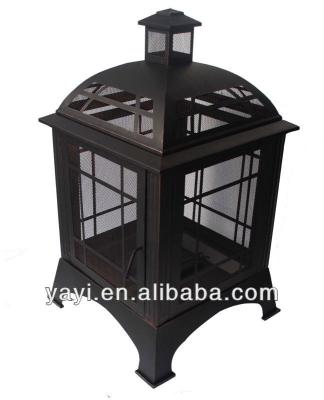 China Designed outdoor fire place with chiminea for sale