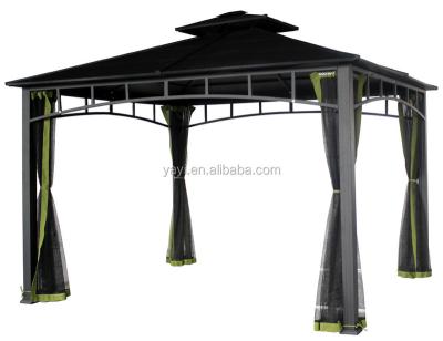 China Gazebo Steel Gazebo Garden with 4 Curtains for sale