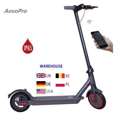 China Aovo Warehouse 2021 Unisex EU Germany Pro M365 UK Controller E-scooter 350w Waterpoof E-scooter 350w Smart Off-Road Fast Scooters For Adults for sale