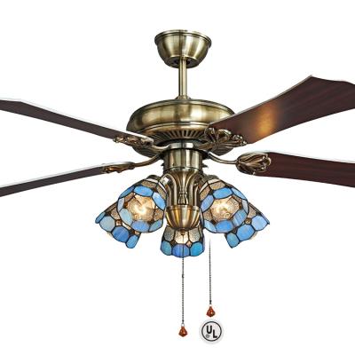 China 290*115mm modern energy saving decoration home remote control ceiling fan with light for sale