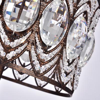 China Crystal Chandelier Table Lamp Modern Decorative Wrought Iron Bedroom Table Lamp For Home Bedroom Antique Room Decorative for sale