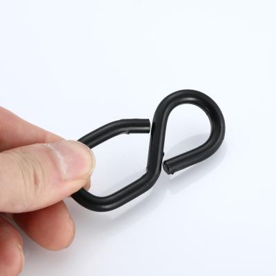 China European Type Black Coated Electrophoresis 1inch 25mm S Hook/s Hook For Ratchet Straps for sale