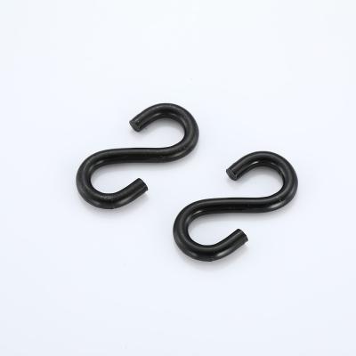 China Factory Direct Electrophoresis Black Hooks Galvanized Electroplate Stainless Steel Iron S Hooks for sale