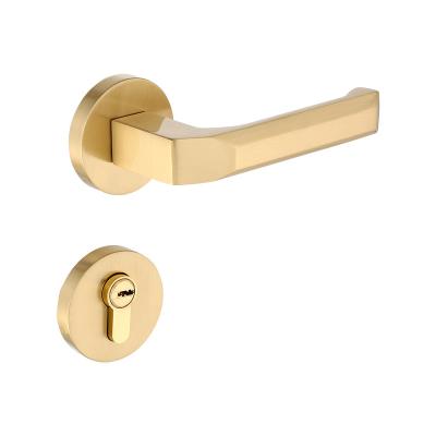 China Home Economic Custom Design Bathroom Door Handle Gold for sale