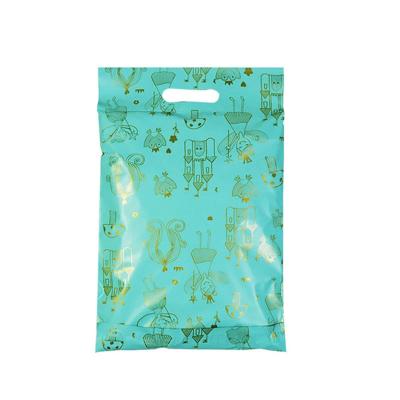 China Eco-friendly Waterproof Plastic Self Seal/Folding Tote Post Bag Clothing Express Portable Bags Direct Selling Green Color Thicken Messenger Shipping Pouch for sale