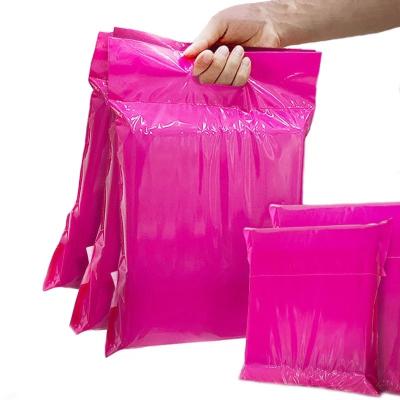 China Factory Eco-Friendly Opaque Pink Envelope Clothing Packing Delivery Bags Custom Logo Printing Clothing Mailing Bags Thicken Poly Messenger Bags for sale