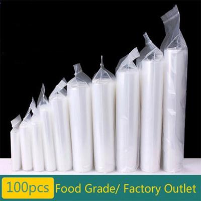 China Wholesale Price Eco-Friendly Transparent Food Bags Waterproof Various Sizes Clear Zipper Self-Seal Lock Bags Plastic Packaging Bags for sale