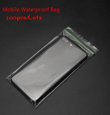 China Custom 100pcs Eco-friendly OEM Packaging Disposable Ziplock Dustproof Cell Phone Bag Waterproof Transparent Glass Storage Plastic Bags for sale