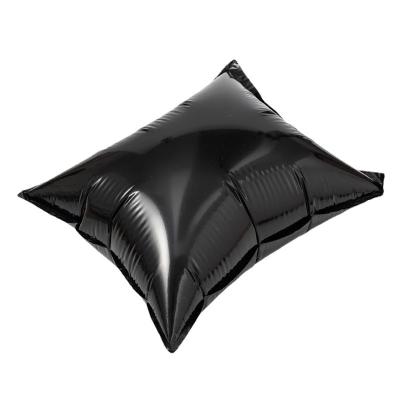 China Eco-friendly Plastic Black Color Baseball Hat Inflatable Packaging Bags Open Air Column Anti-pressure Filler Bag Cushioning Express Packing for sale