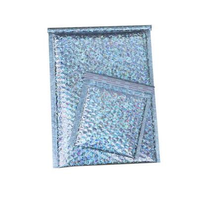 China Custom Padded Express Bubble Messenger LOGO Printing Clothing Cosmetics Poly Bubble Envelope Bag Eco-friendly High Quality Foil Bag Custom Mailing Bags for sale