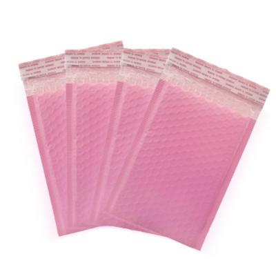 China Hot Sale Eco-Friendly Poly Bubble Mailer Clothes Bags Customize LOGO Light Pink Envelopes Organizer Padded Mailer Bags Shipping Messenger Bag for sale