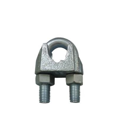 China Wire Rope Fitting Electro Galvanized Malleable Wire Rope Clip DIN741 For Wire Rope for sale