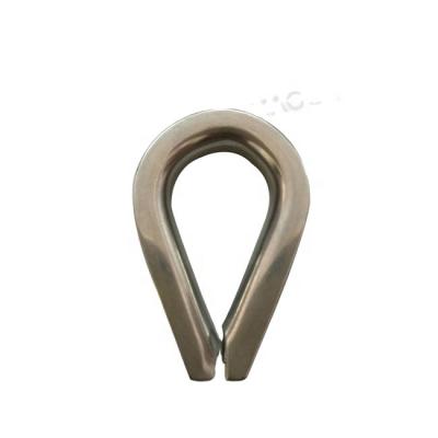 China European Type Wire Rope Fittings Stainless Steel Wire Rope Thimble DIN6899B for sale