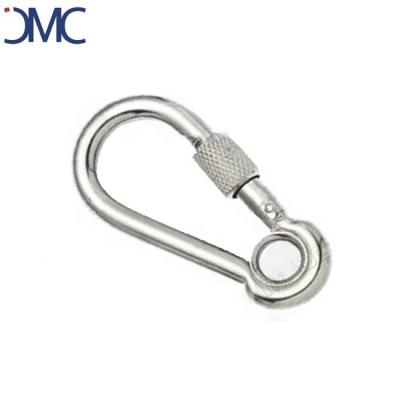 China Carbine industry stainless steel general wire rope hook industry snap hook with screw and grommet for sale