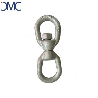 China Heavy Industry Galvanized Lifting Double Eye Swivels Regular Swivel Ring for sale