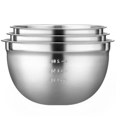 China SSGP Stainless Steel Basin 24cm Household Egg Bowl Contemporary Deepening Splatter Proof Baking Tools Cream Bowl for sale