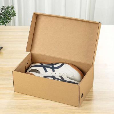 China Recyclable Biodegradable Corrugated Cardboard Boxes Shoe Packaging for sale