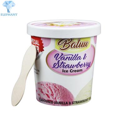 China OEM ODM Paper Frozen Yogurt Cups for sale