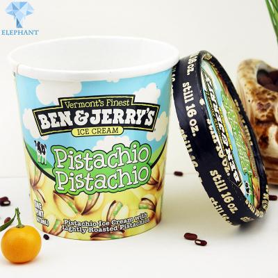 China Greaseproof Paper Ice Cream Paper Cup for sale