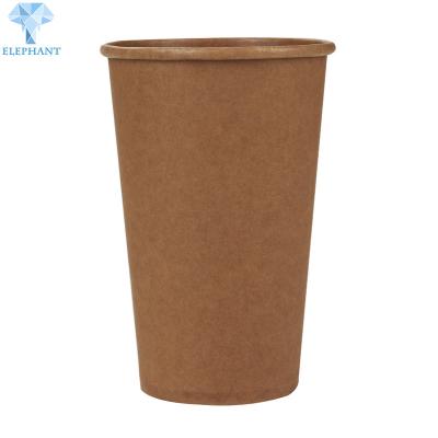 China Kraft Paper Custom Disposable Coffee Cups OEM ODM Printed for sale