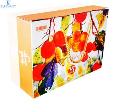 China Retcangular PDF Corrugated Shipping Boxes Fruit Printing for sale