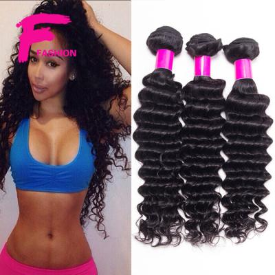 China 7A Mink Queen Hair Products Brazilian Virgin Hair Deep Wave Human Hair Weave deep wave for sale