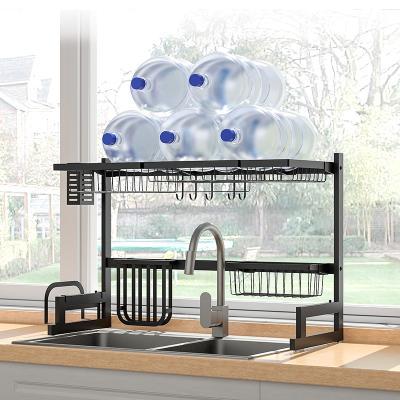 China Viable Over Sink Dish Drainer Rack Organizer Kitchen Storage Rack Under Sink Rack for sale