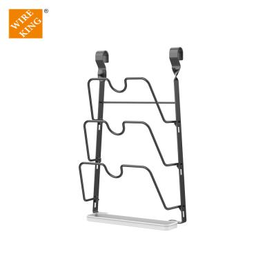 China Sustainable Wholesale Wall Mounted Kitchen Cooking Rack And Hanging Cart Racks Kitchen Storage Tools Hanger Set for sale