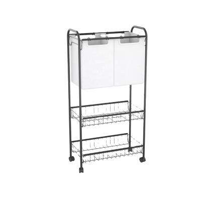 China Wholesale Metal Shelving Racks Kitchen Rolling Trolley Storage Cart Racks and Storage Racks for sale