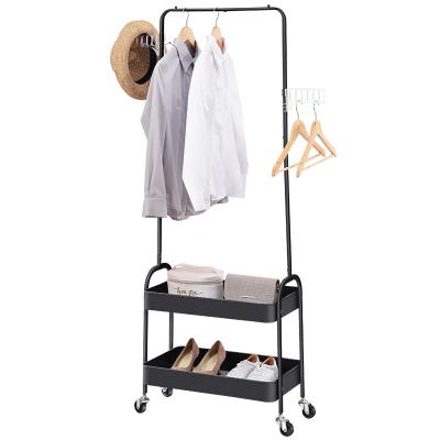 China WIREKING Trolley Storage Trolley Trolley Rack Clothes Stored Utility Rolling Laundry Cart for sale