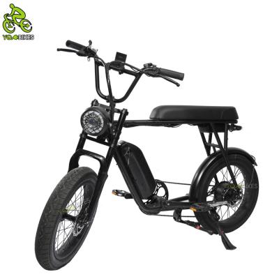 China New YQEBIKES Dropshipping Aluminum Alloy Aluminum Frame Cool 73 Electric Bike 48V750W Pedal Super Fat ebike 73 Cargo Electric Bicycle for sale