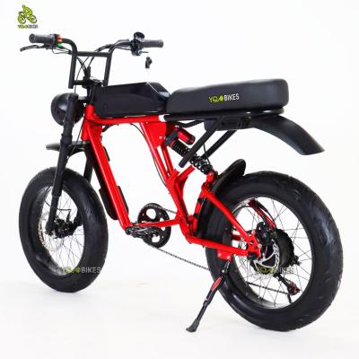 China YQEBIKES 73 RX 48v Two Seat 73 e Aluminum Alloy Style Red Super Multiclass Tour Mountain Bike Bicicletta Elettrica Electric Bike for sale