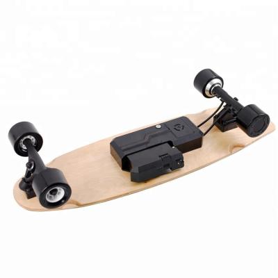 China Maple DIY Battery Pack Portable Detachable Electric Skateboard Driven Panel Hub Motor Skateboard for sale