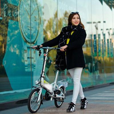 China Hot Aluminum Alloy Foldable Electric Bike Chinese 36v 250w Electric Bicycle With Lithium Battery for sale