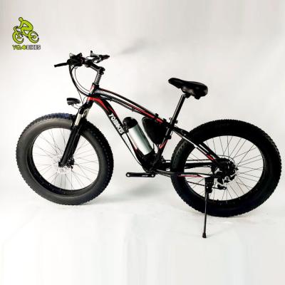 China Aluminum alloy new arrived fat tire 26inch 500w 48V10ah mountain bike electric bike e bike with NO pedal for sale