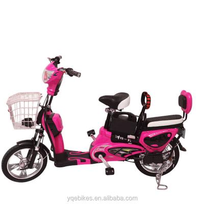 China Product 350W 500W 48V Steel Brushless Battery China Electric Bike / Electric Cheap Bicycle For Lady for sale