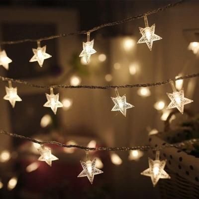 China Decorative Garden Christmas Lights 10 Meters With 100 Stars Led String Lights for sale