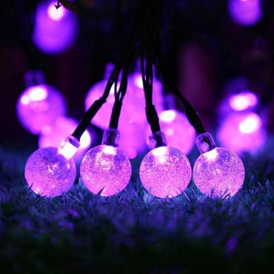 China Wholesale Outdoor Led Globe String Light Colorful Garden Decorative Lights With Solar Powered for sale