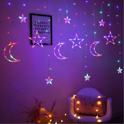 China Home Decorative Garden Moon Star Lights Romantic Fairy Type Room String Socket 220V Light for sale